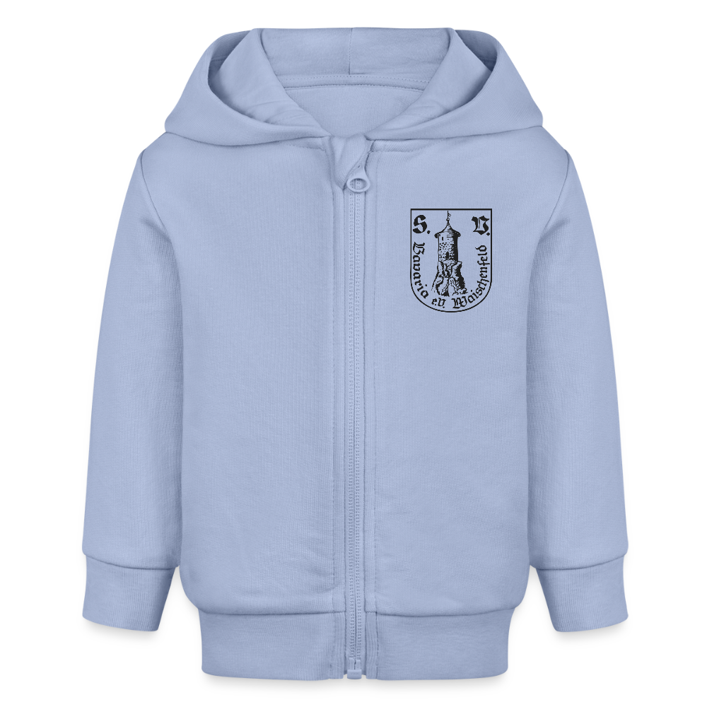 Bio Baby Zip Hoodie - Sky