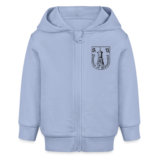 Bio Baby Zip Hoodie - Sky