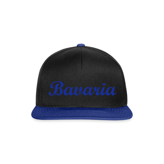 Snapback Cap - Schwarz/Königsblau