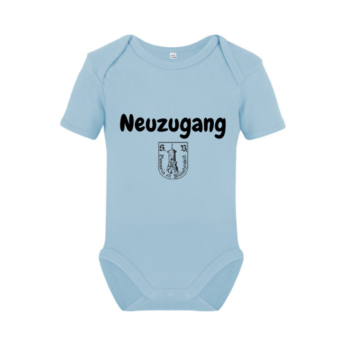 Kurzarm-Body organic "Neuzugang" Baby
