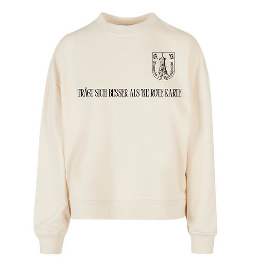 Oversized Sweatshirt "Rote Karte" Damen