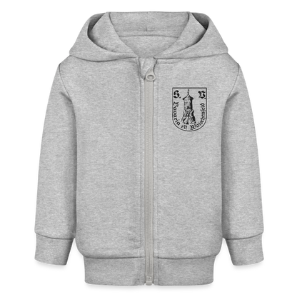 Bio Baby Zip Hoodie - Grau meliert