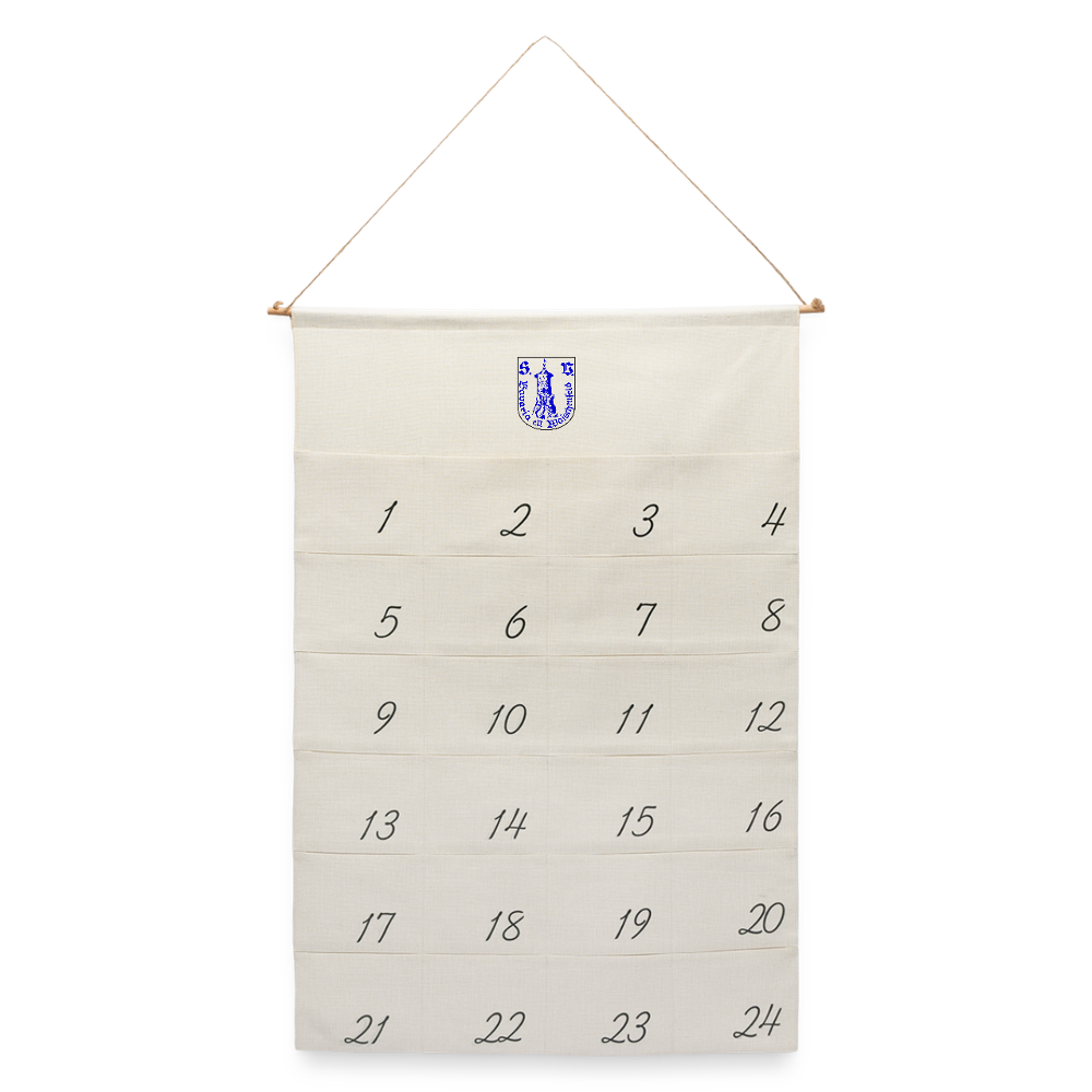 Leinen Adventskalender - Naturweiß