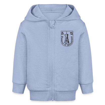 Bio Baby Zip Hoodie - Sky