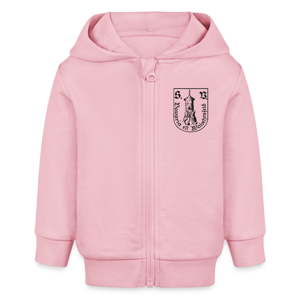 Bio Baby Zip Hoodie - Hellrosa