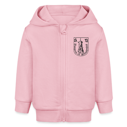 Bio Baby Zip Hoodie - Hellrosa