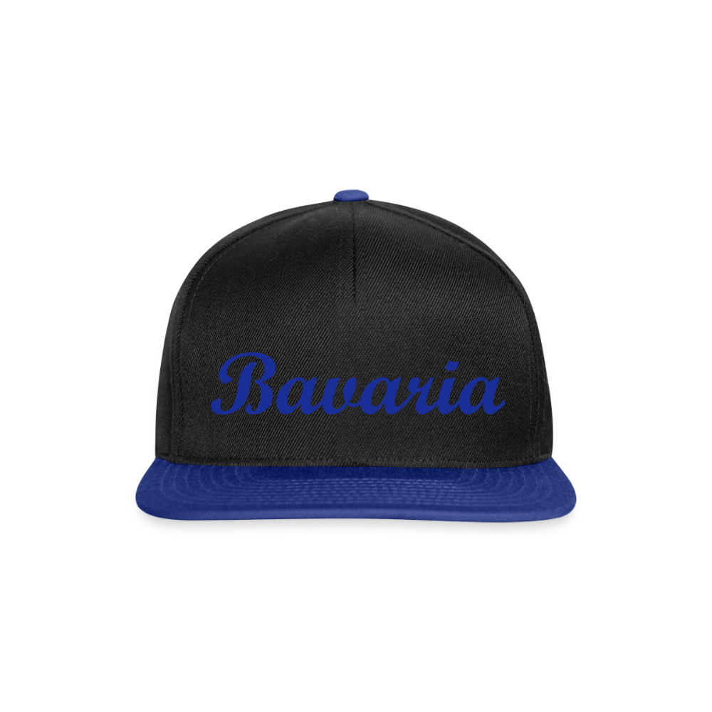 Snapback Cap - Schwarz/Königsblau