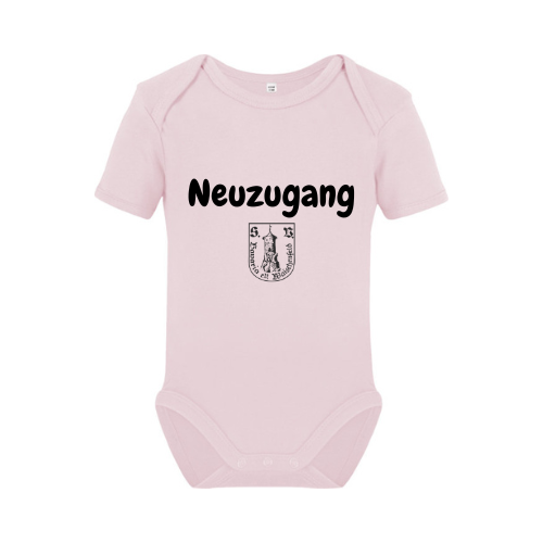 Kurzarm-Body organic "Neuzugang" Baby