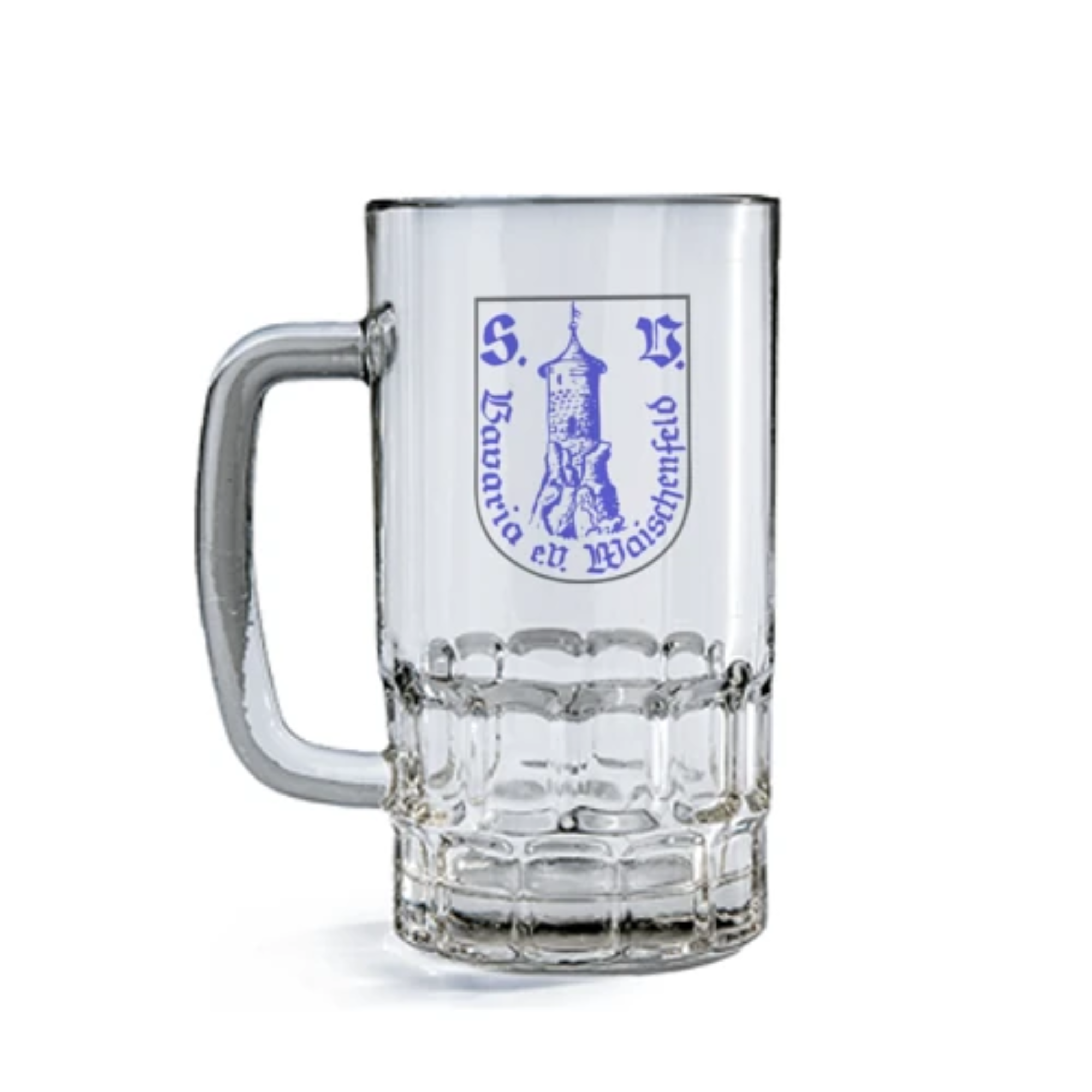 Bierkrug aus Glas