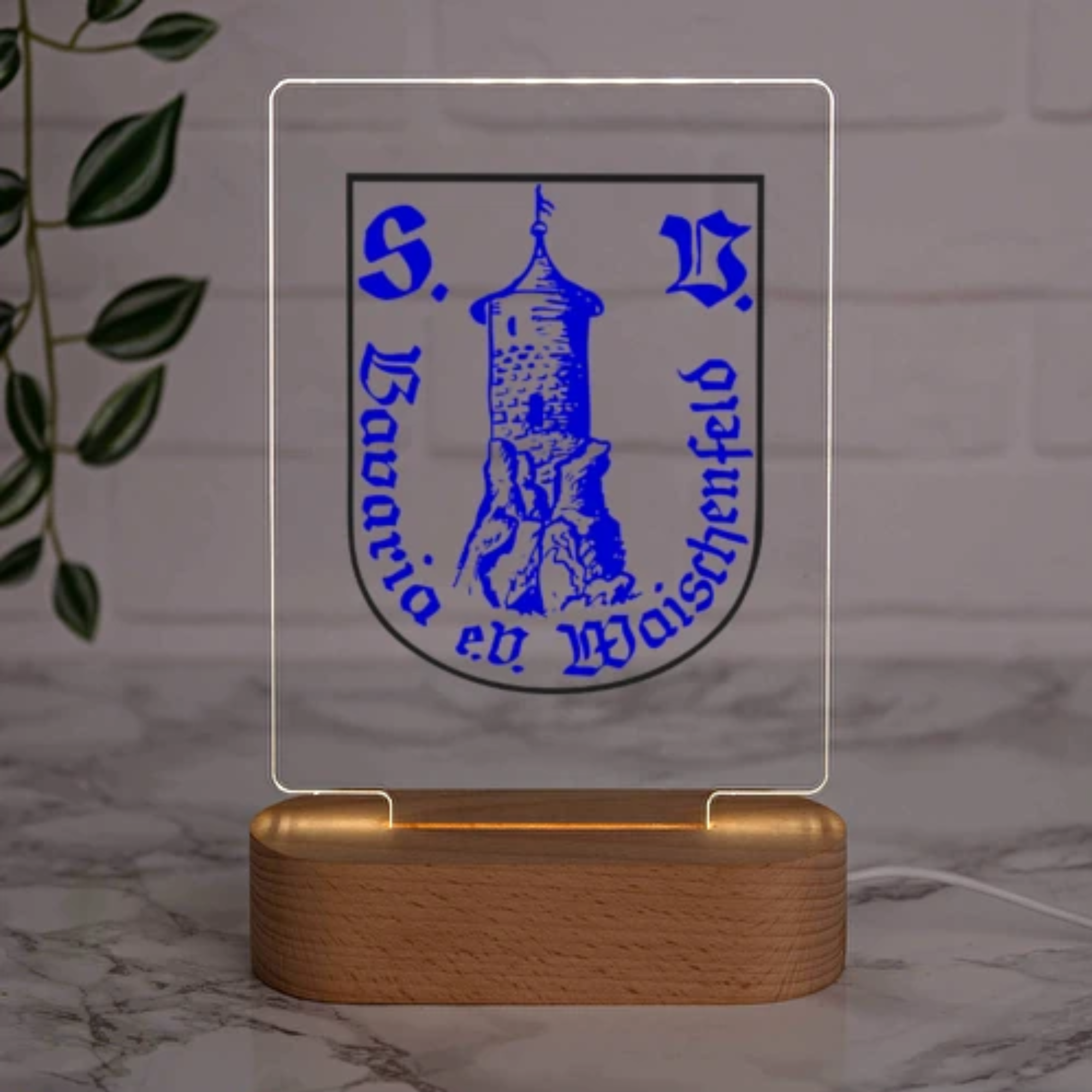 3D-Holzlampe